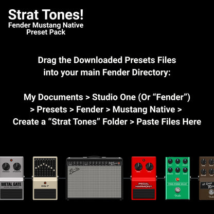 Strat Tones! Fender Mustang Native Preset Pack