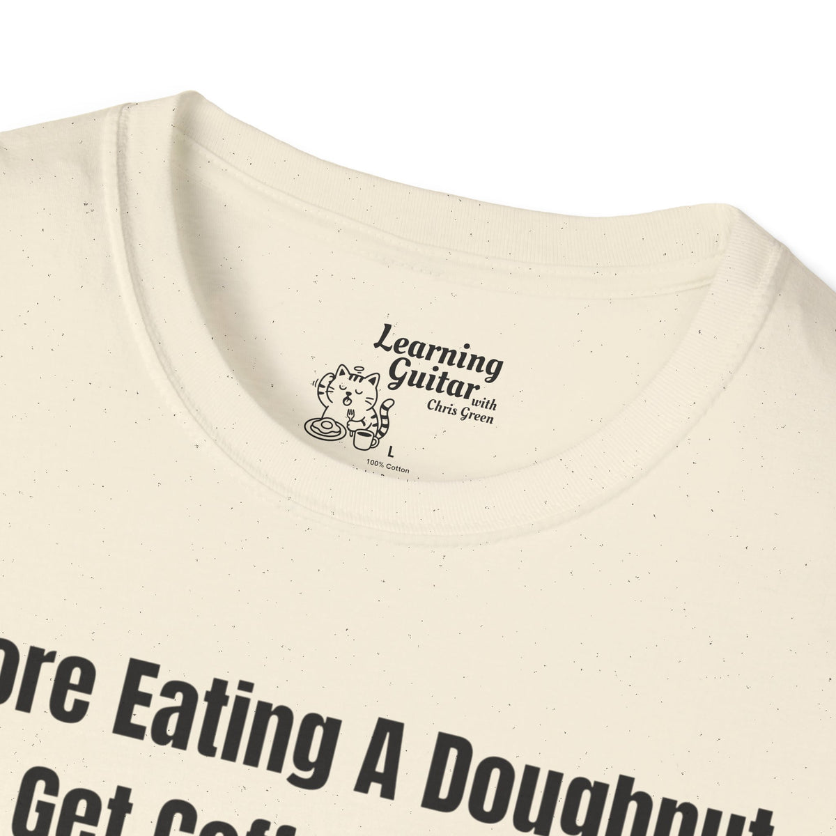Funny Music Theory “Order of Flats” T-Shirt: Before Eating A Doughnut Get Coffee First