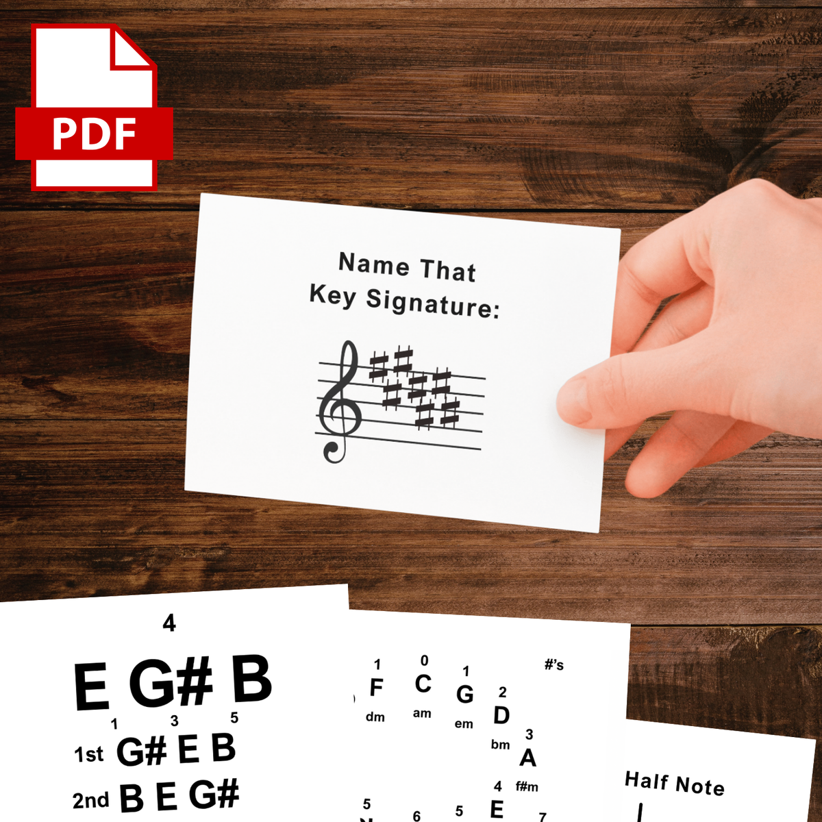 Printable Music Theory Flash Cards