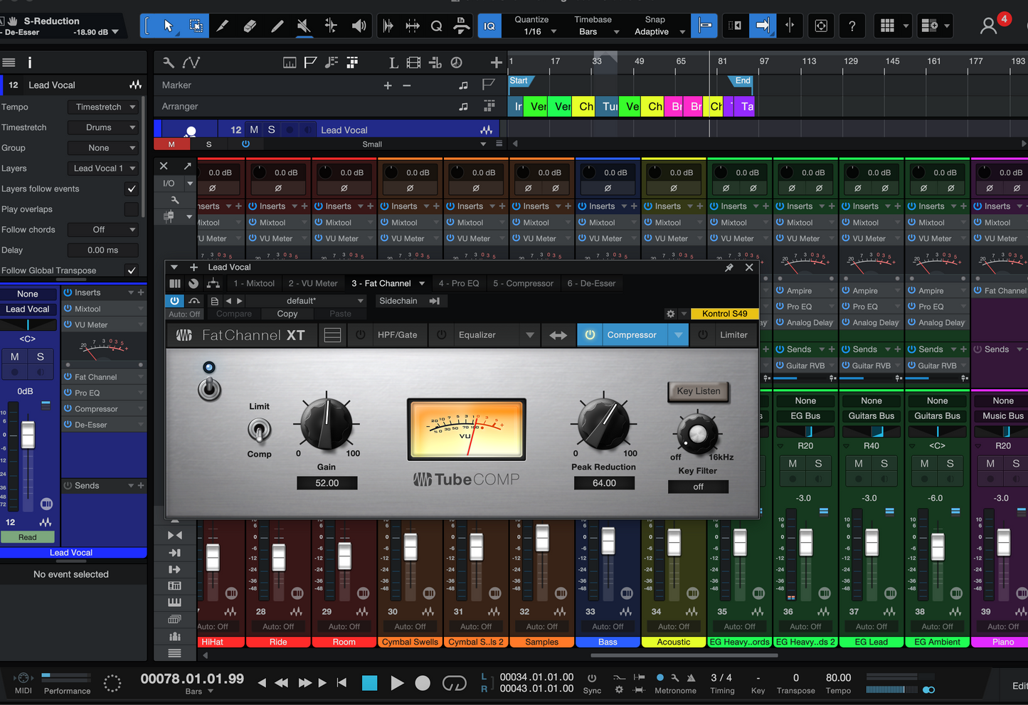 Presonus Studio One Mix Template + Song Session Download